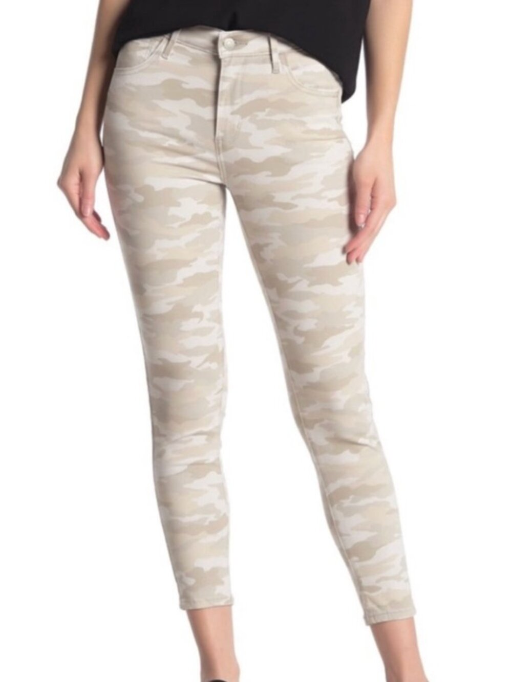 LEVI'S 720 High Rise Super Skinny Crop Jeans Tan Camo Camouflage Cropped Ankle